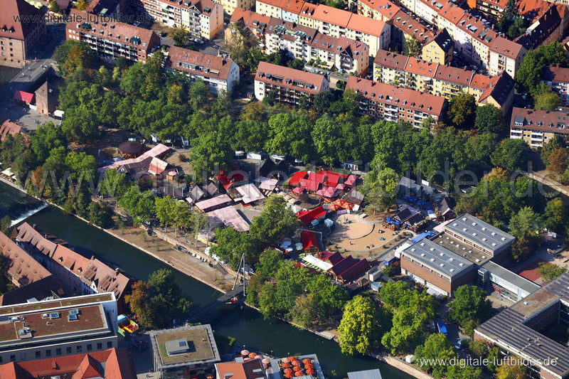 Luftaufnahme Altstadtfest in Nürnberg | Mittelfranken, Bayern