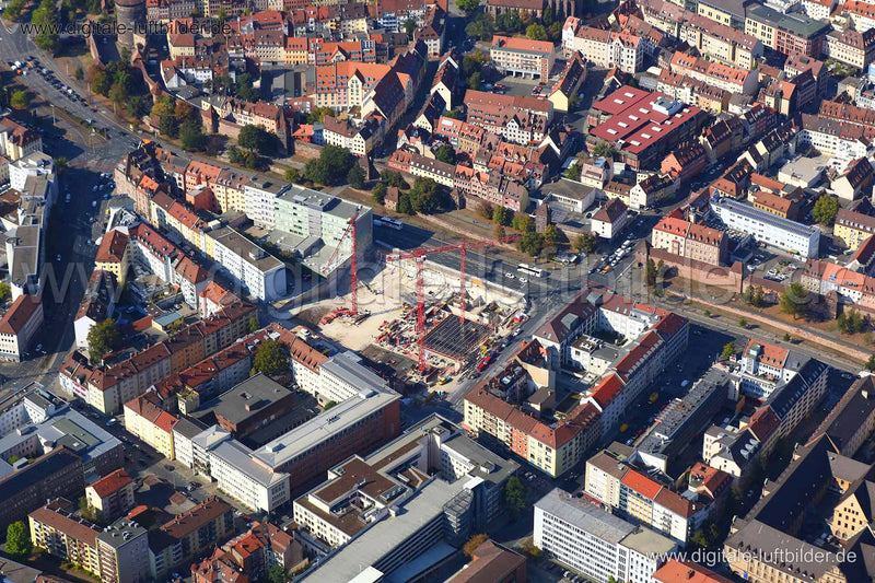 Luftaufnahme AOK am Frauentorgraben in Nürnberg | Mittelfranken, Bayern