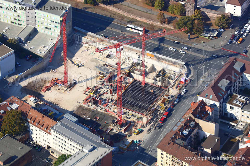 Luftaufnahme AOK am Frauentorgraben in Nürnberg | Mittelfranken, Bayern