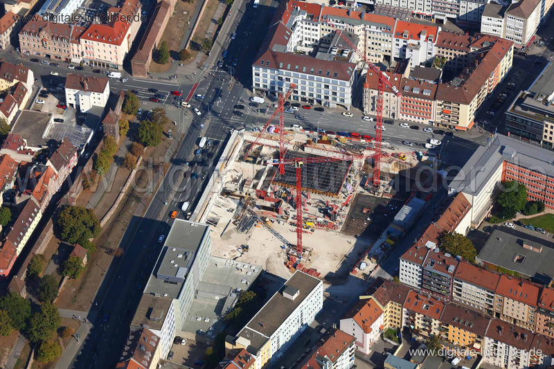 Luftaufnahme AOK am Frauentorgraben in Nürnberg | Mittelfranken, Bayern