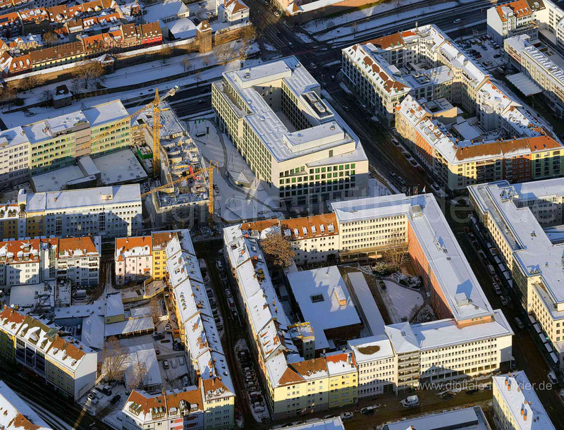 Luftaufnahme AOK am Frauentorgraben in Nürnberg | Mittelfranken, Bayern