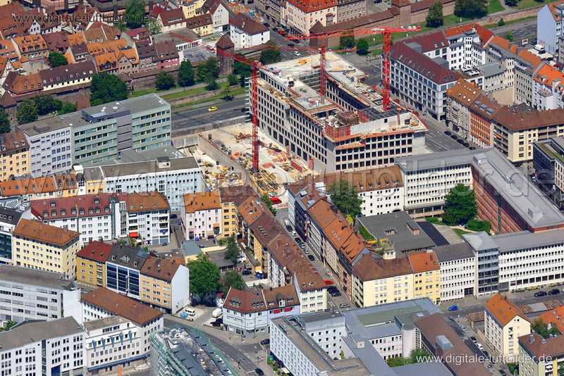 Luftaufnahme AOK am Frauentorgraben in Nürnberg | Mittelfranken, Bayern
