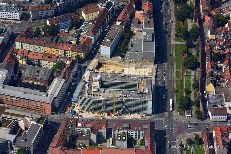 Luftaufnahme AOK am Frauentorgraben in Nürnberg | Mittelfranken, Bayern