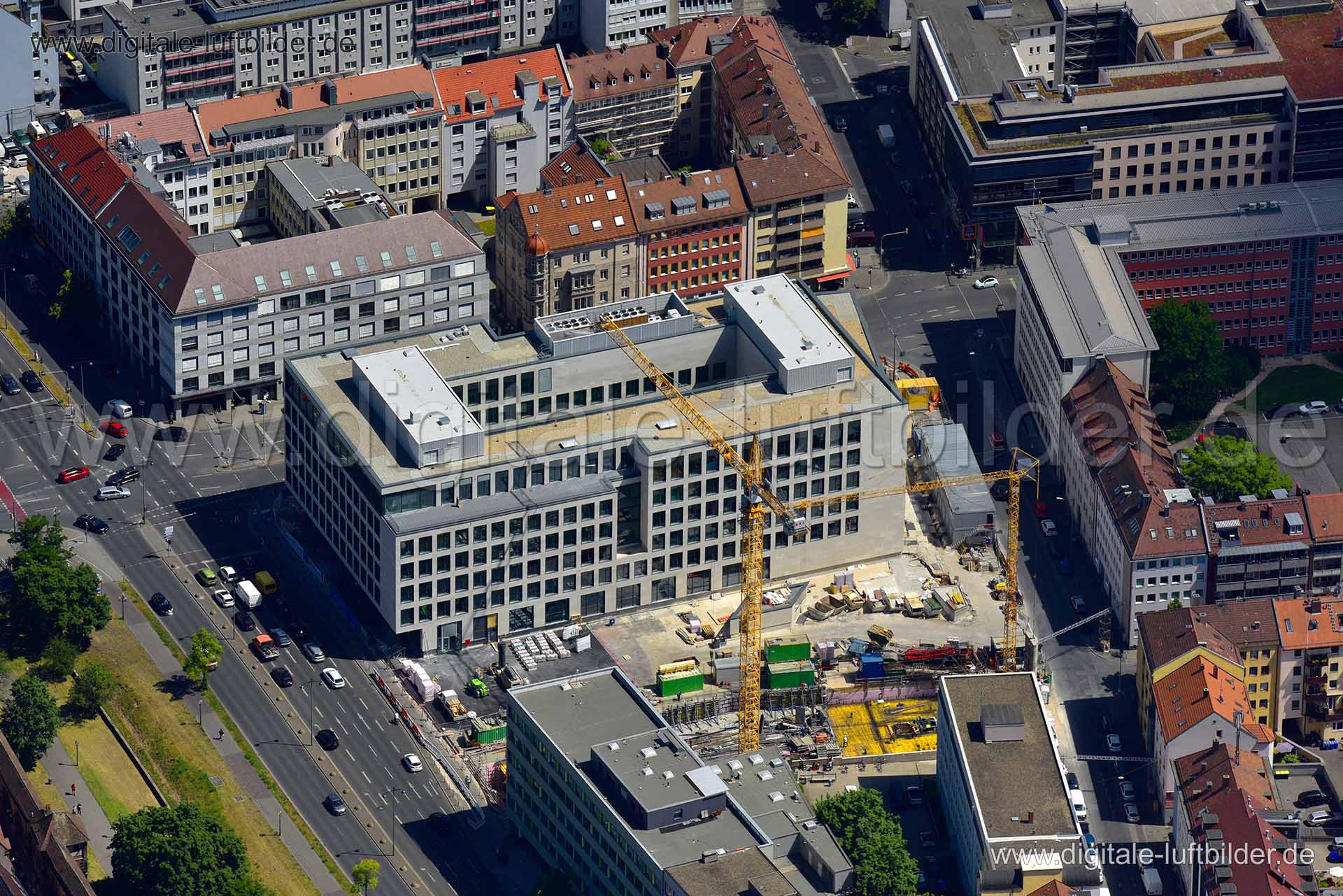 Luftaufnahme AOK am Frauentorgraben in Nürnberg | Mittelfranken, Bayern