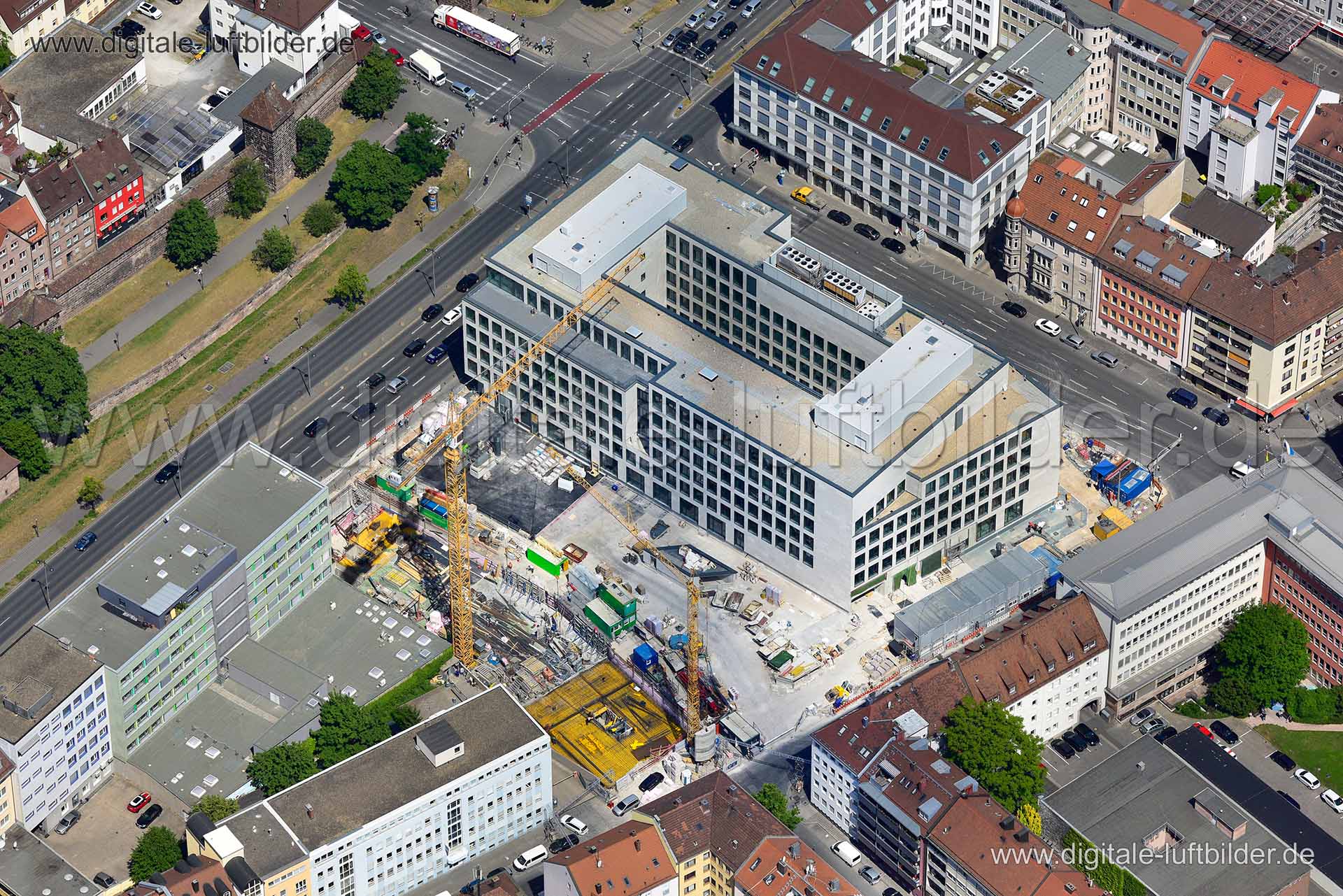 Luftaufnahme AOK am Frauentorgraben in Nürnberg | Mittelfranken, Bayern