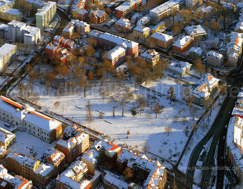Luftaufnahme Archivpark in Nürnberg | Mittelfranken, Bayern