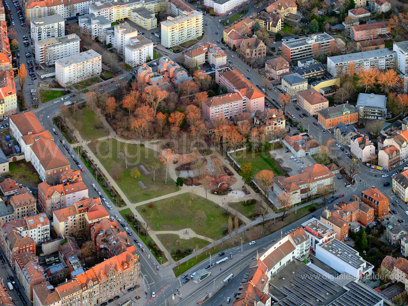 Luftaufnahme Archivpark in Nürnberg | Mittelfranken, Bayern