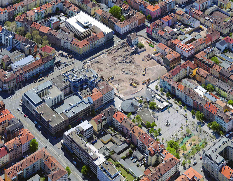 Luftaufnahme Aufseßplatz in Nürnberg | Mittelfranken, Bayern