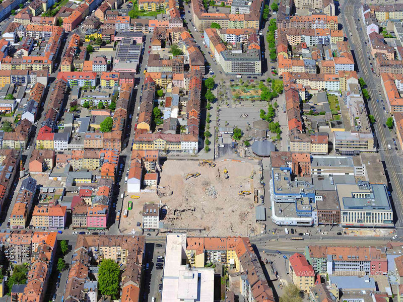 Luftaufnahme Aufseßplatz in Nürnberg | Mittelfranken, Bayern