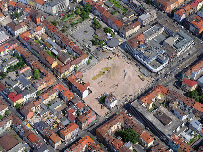 Luftaufnahme Aufseßplatz in Nürnberg | Mittelfranken, Bayern