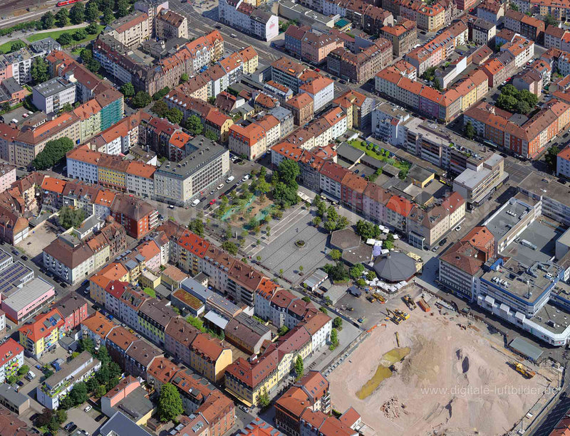 Luftaufnahme Aufseßplatz in Nürnberg | Mittelfranken, Bayern
