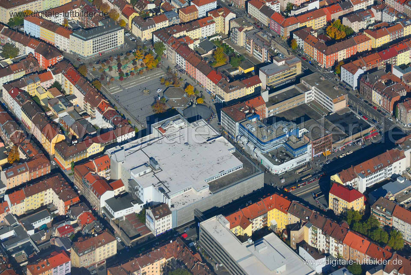 Luftaufnahme Aufseßplatz in Nürnberg | Mittelfranken, Bayern
