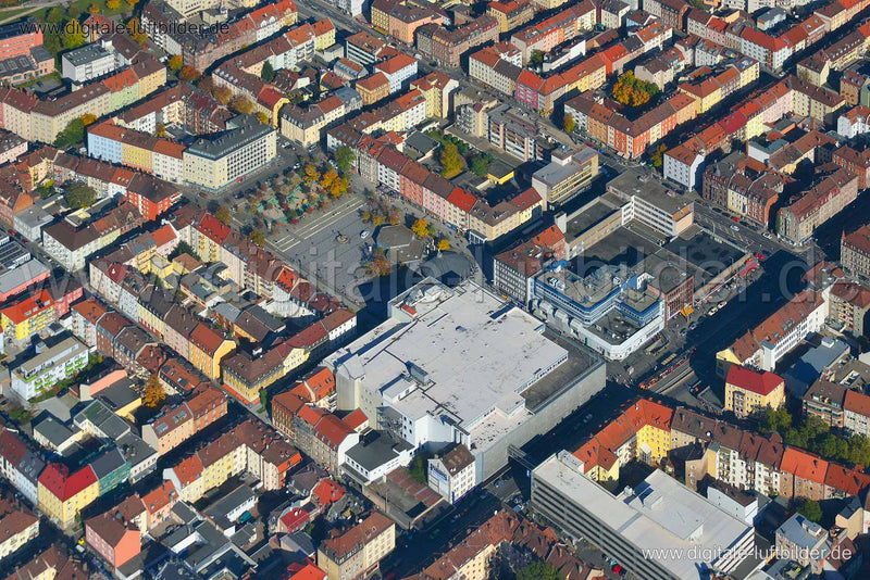 Luftaufnahme Aufseßplatz in Nürnberg | Mittelfranken, Bayern
