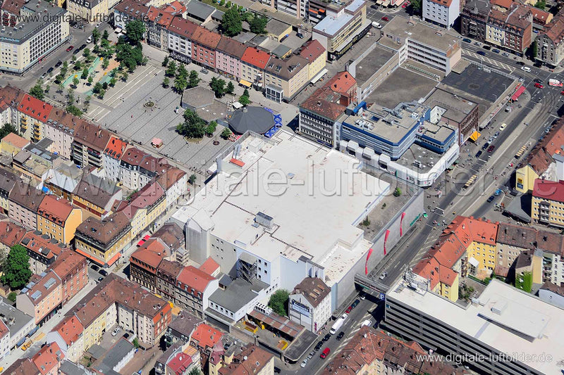 Luftaufnahme Aufseßplatz in Nürnberg | Mittelfranken, Bayern