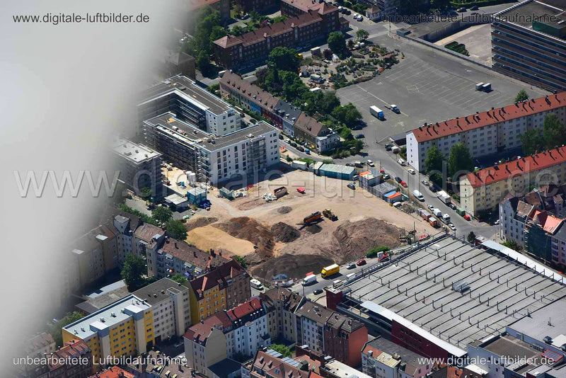 Luftaufnahme Augsburger Straße in Nürnberg | Mittelfranken, Bayern