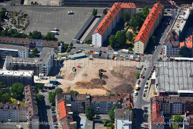 Luftaufnahme Augsburger Straße in Nürnberg | Mittelfranken, Bayern