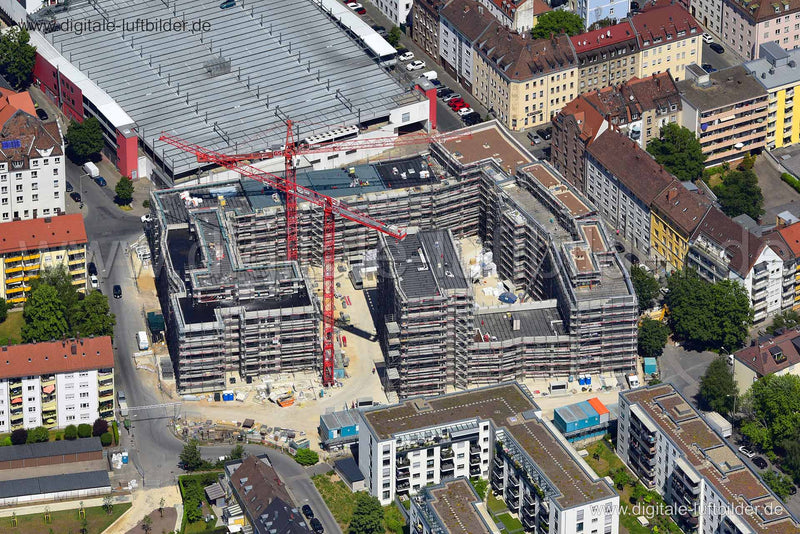 Luftaufnahme Augsburger Straße in Nürnberg | Mittelfranken, Bayern