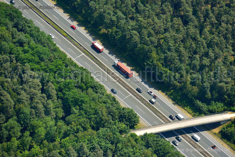 Luftaufnahme Autobahn in Nürnberg | Mittelfranken, Bayern