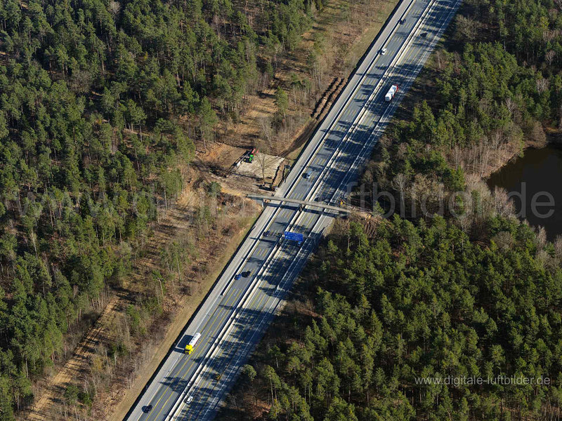 Luftaufnahme Autobahn A3 in Nürnberg | Mittelfranken, Bayern