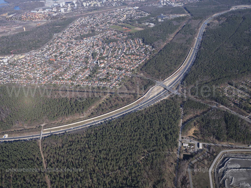 Luftaufnahme Autobahn A73 (Nürnberg-Königshof) in Nürnberg | Mittelfranken, Bayern