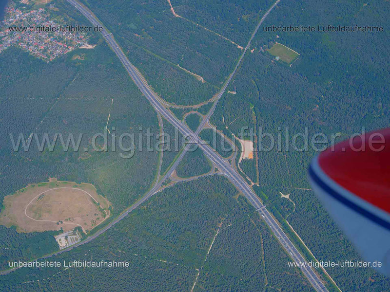 Luftaufnahme Autobahnausfahrt Nürnberg-Nord in Nürnberg | Mittelfranken, Bayern