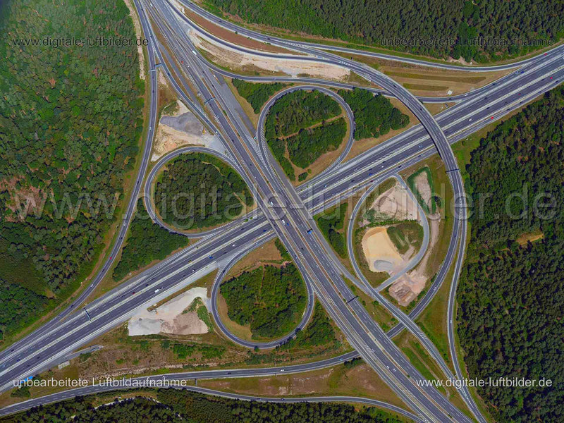 Luftaufnahme Autobahnkreuz A6 / A73 in Nürnberg | Mittelfranken, Bayern