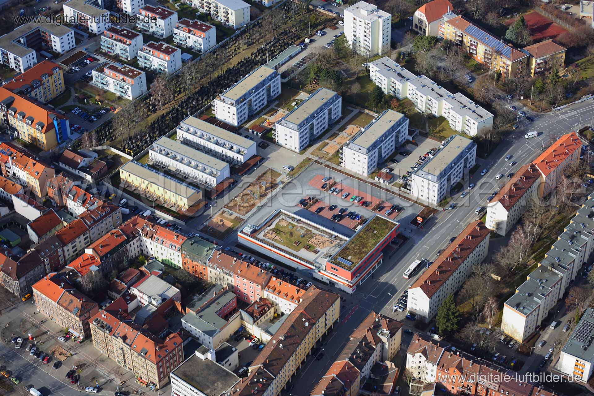 Luftaufnahme Bärenschanze in Nürnberg | Mittelfranken, Bayern