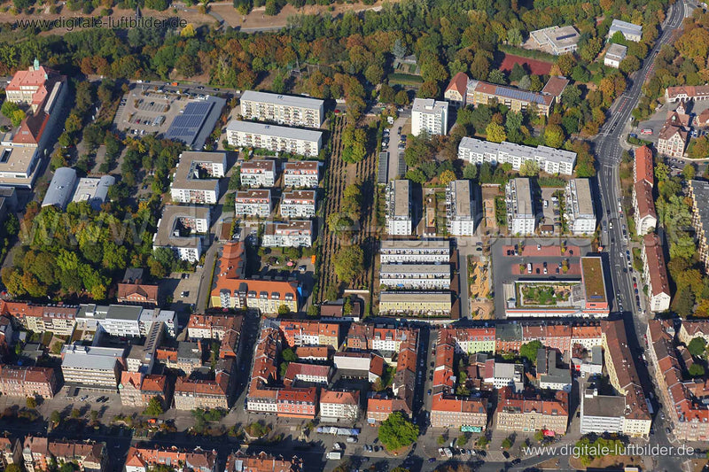 Luftaufnahme Bärenschanze in Nürnberg | Mittelfranken, Bayern
