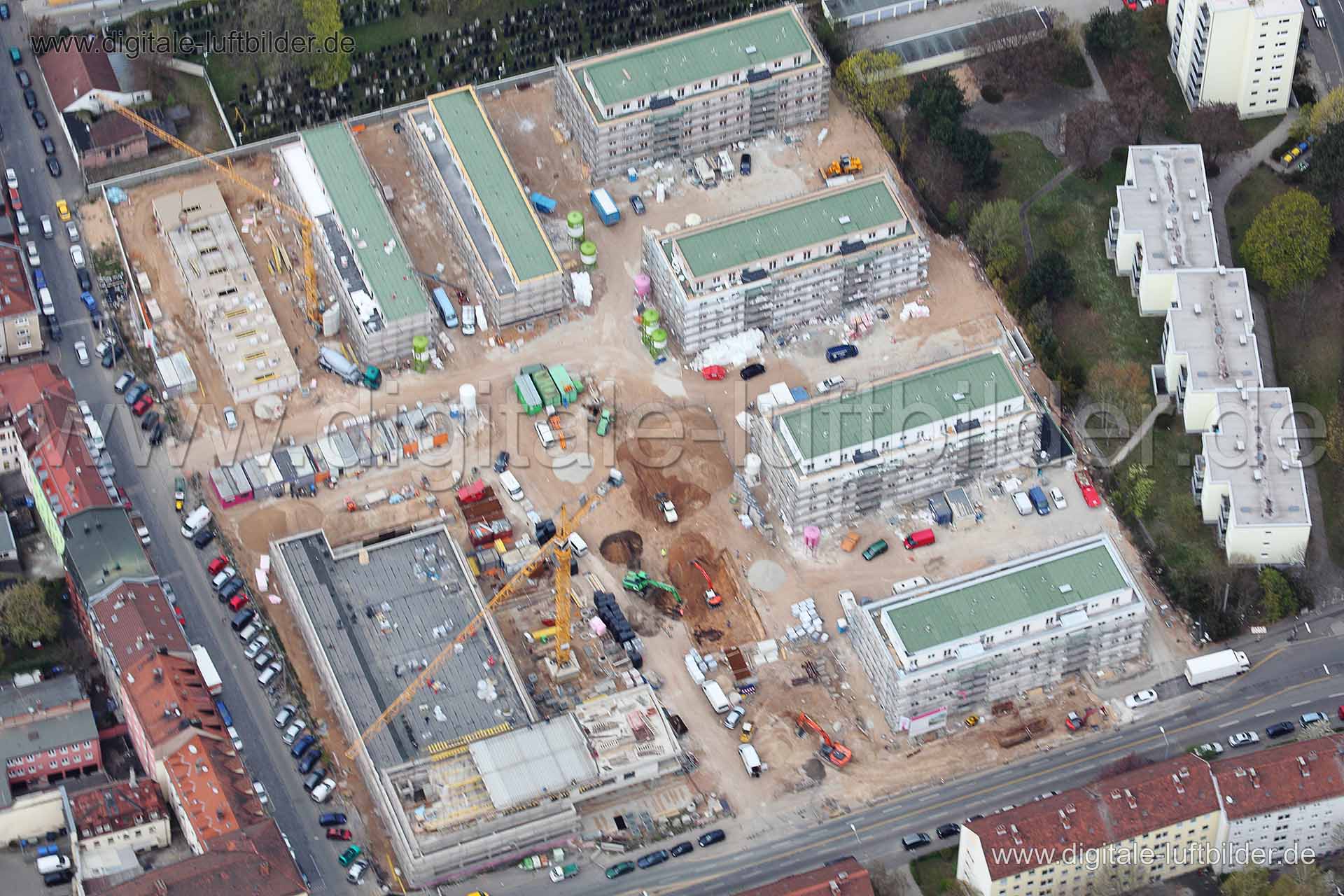 Luftaufnahme Bärenschanzstraße in Nürnberg | Mittelfranken, Bayern