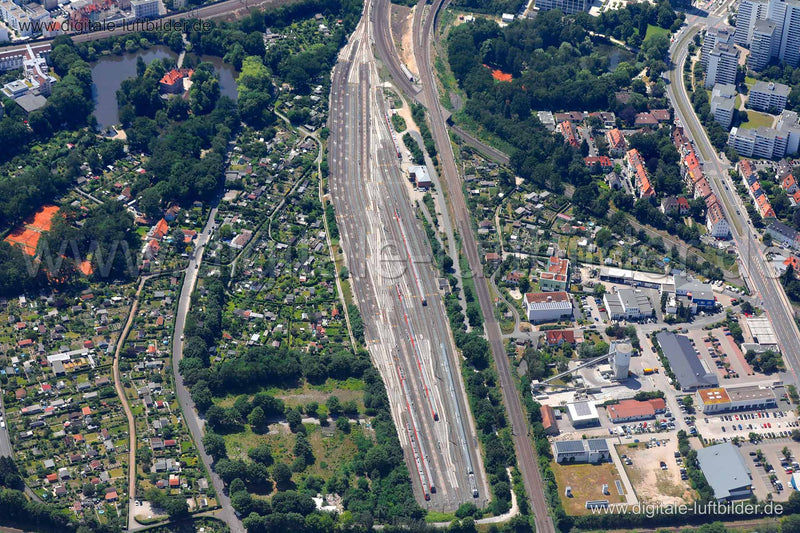 Luftaufnahme Bahndepot in Nürnberg | Mittelfranken, Bayern