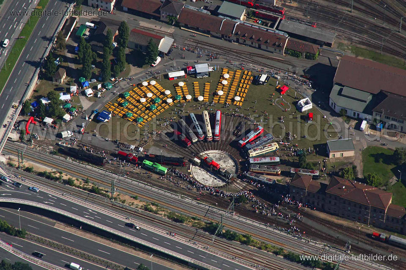 Luftaufnahme Bahnfest in Nürnberg | Mittelfranken, Bayern