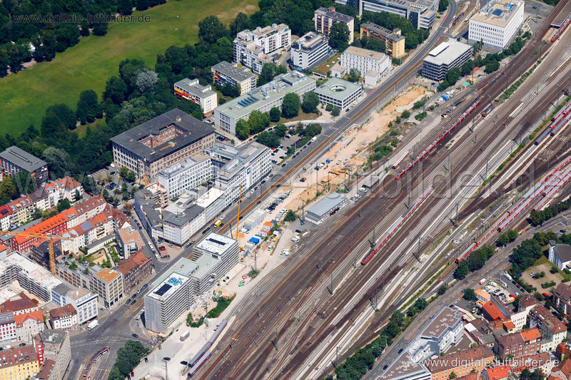 Luftaufnahme Bahnhofstraße in Nürnberg | Mittelfranken, Bayern