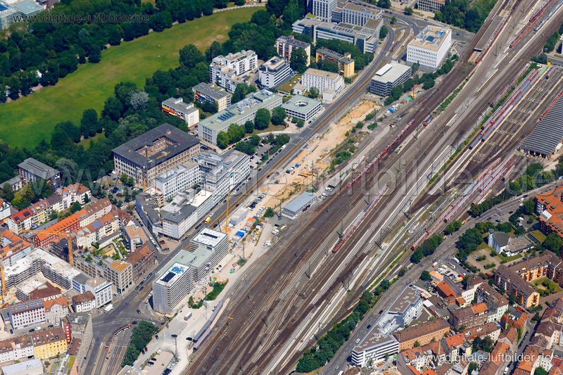 Luftaufnahme Bahnhofstraße in Nürnberg | Mittelfranken, Bayern