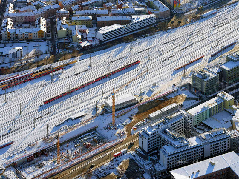 Luftaufnahme Bahnhofstraße in Nürnberg | Mittelfranken, Bayern