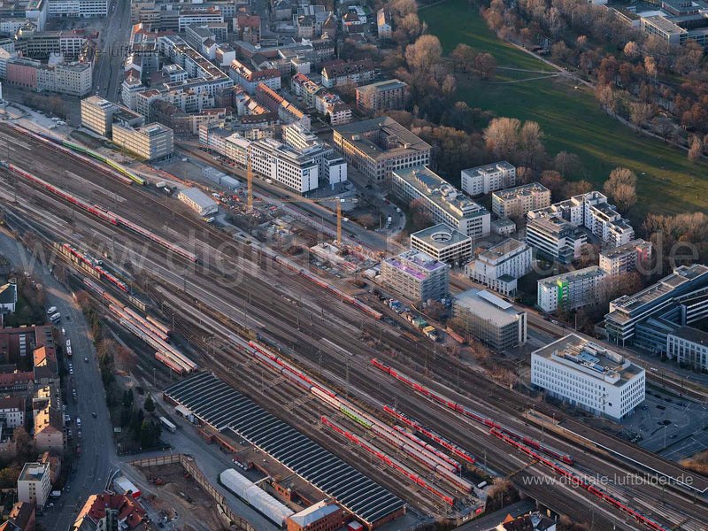 Luftaufnahme Bahnhofstraße in Nürnberg | Mittelfranken, Bayern