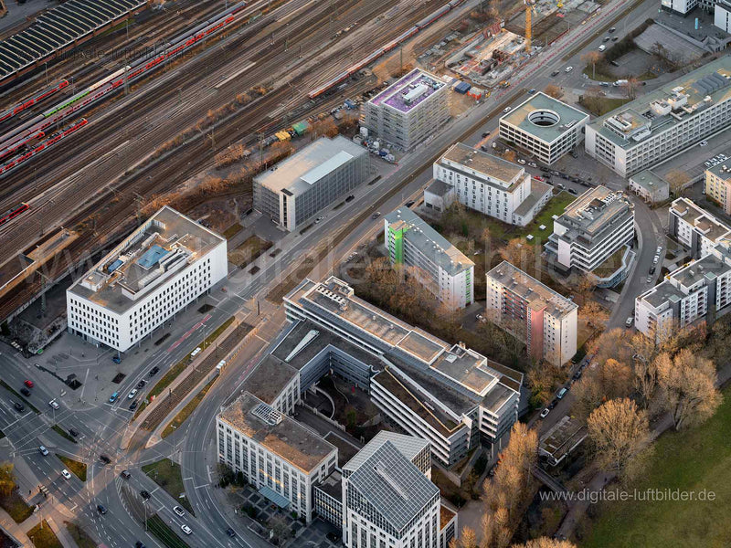 Luftaufnahme Bahnhofstraße in Nürnberg | Mittelfranken, Bayern