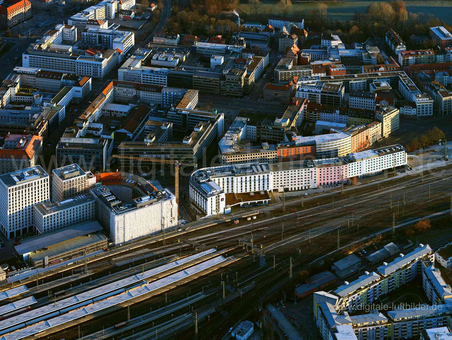Luftaufnahme Bahnhofstraße in Nürnberg | Mittelfranken, Bayern
