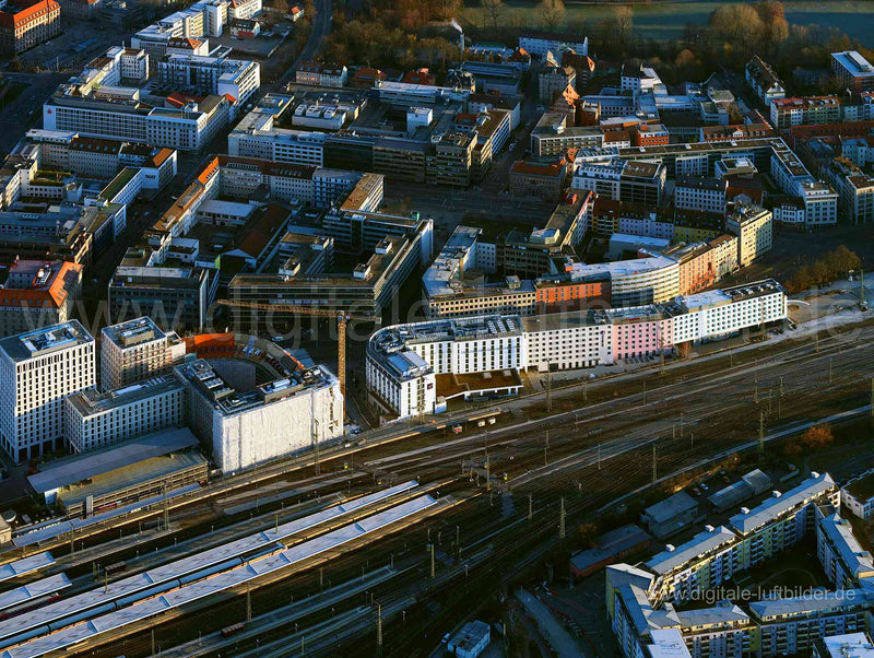 Luftaufnahme Bahnhofstraße in Nürnberg | Mittelfranken, Bayern