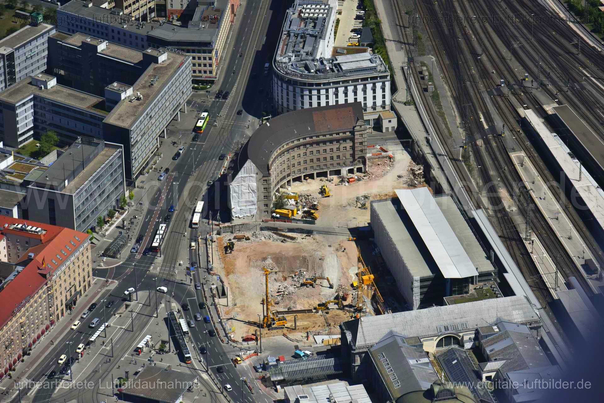 Luftaufnahme Bahnhofstraße in Nürnberg | Mittelfranken, Bayern