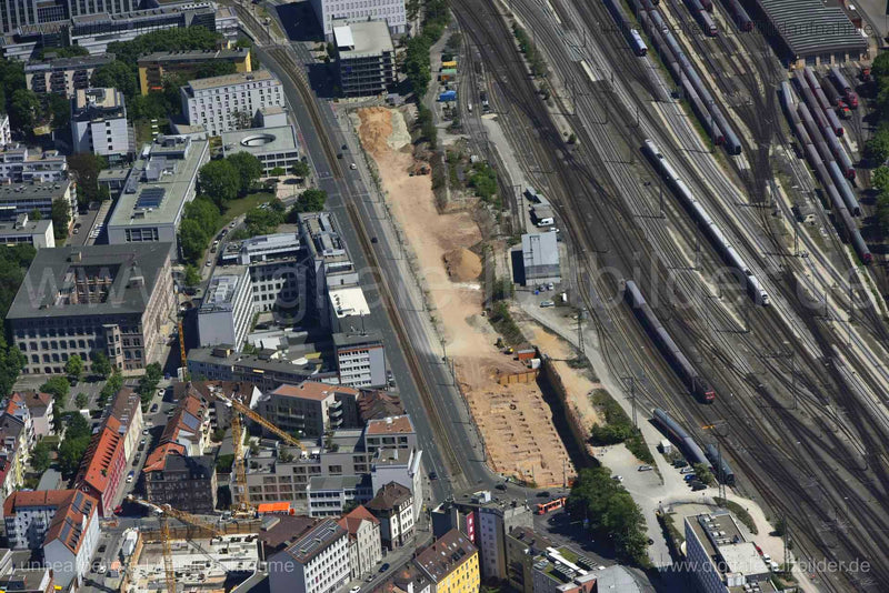 Luftaufnahme Bahnhofstraße in Nürnberg | Mittelfranken, Bayern