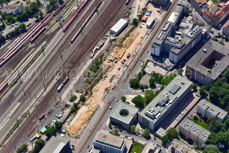 Luftaufnahme Bahnhofstraße in Nürnberg | Mittelfranken, Bayern