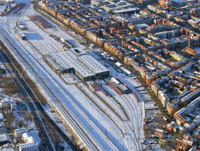 Luftaufnahme Bahnwerkstatt Austraße in Nürnberg | Mittelfranken, Bayern