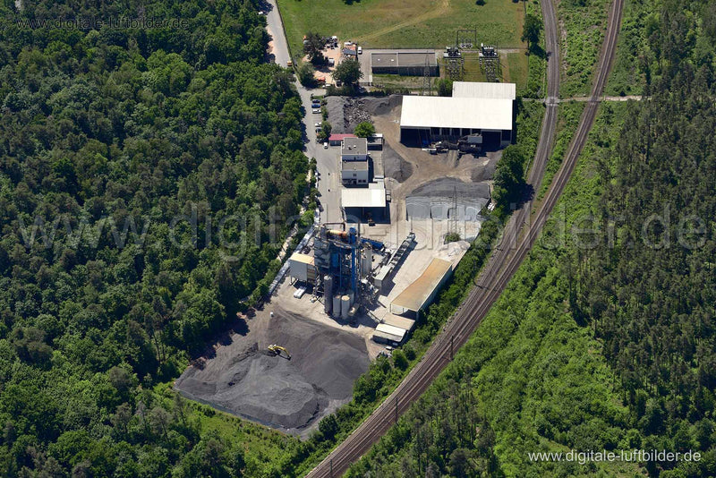 Luftaufnahme bam Mischwerk in Nürnberg | Mittelfranken, Bayern