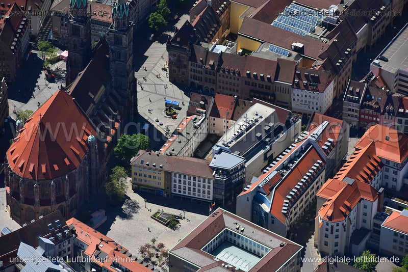 Luftaufnahme Bankgasse in Nürnberg | Mittelfranken, Bayern