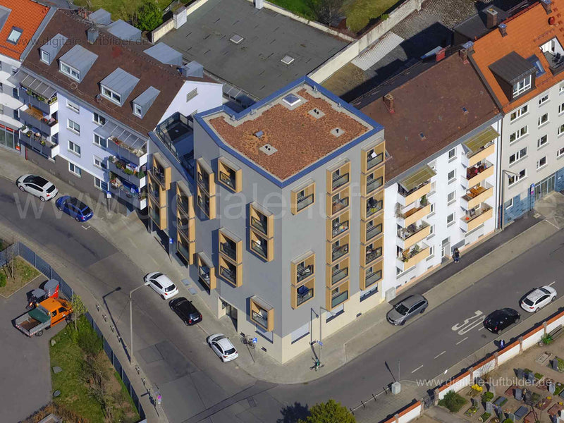 Titel: Bartholomäusstraße, Bildnummer: f472091, Ort / Stadt: Nürnberg, (Land)Kreis: kreisfreie Stadt Nürnberg, Regierungsbezirk: Mittelfranken, Bundesland: Bayern, Aufnahmedatum: 28.03.2022, Schlagwörter: Luftbild, Luftbilder, Luftbildfotografie, Luftaufnahme, Luftbildaufnahme, Luftfoto, Vogelperspektive, Vogelansicht, Deutschland, Bartholomäusstraße, Neubau, Architektur, Monat: März, Jahreszeit: Frühling, Tageszeit: Mittag / Nachmittag, Jahr: 2022, Flug ID: 20220328, Bildstatus: farblich angepa