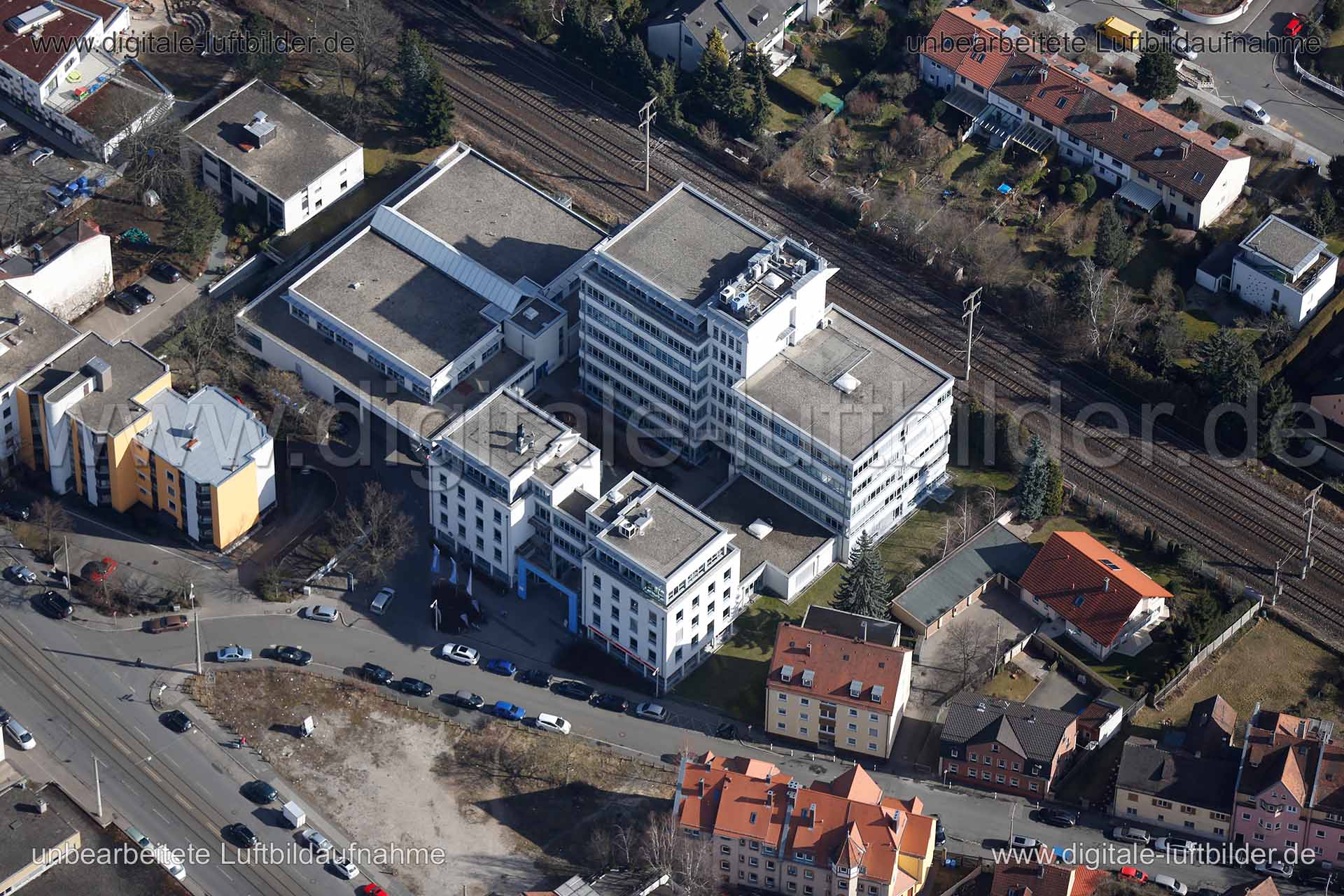 Luftaufnahme Bauhaus Liebe Ostendstraße in Nürnberg | Mittelfranken, Bayern