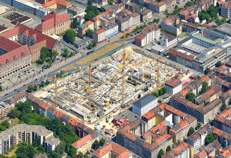 Luftaufnahme Baustelle Datev in Nürnberg | Mittelfranken, Bayern