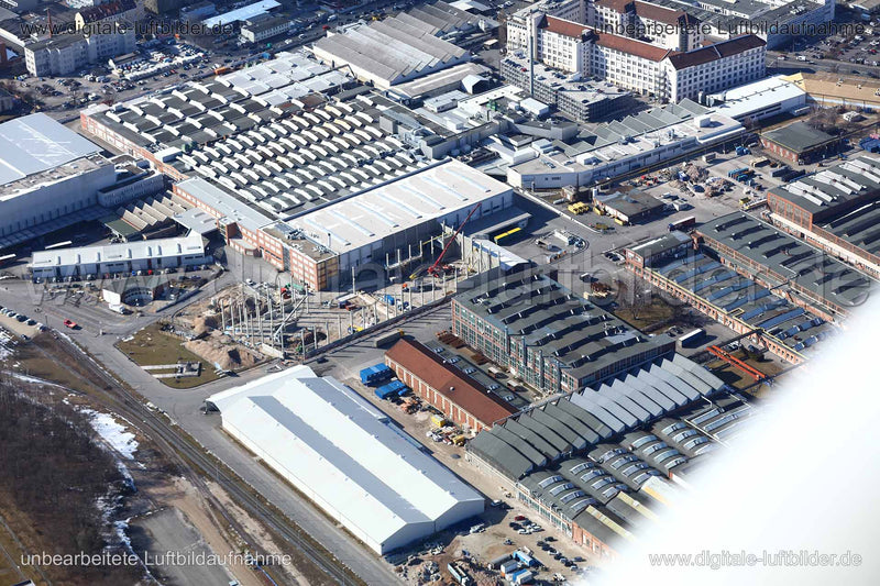 Luftaufnahme Baustelle Katzwanger Straße in Nürnberg | Mittelfranken, Bayern