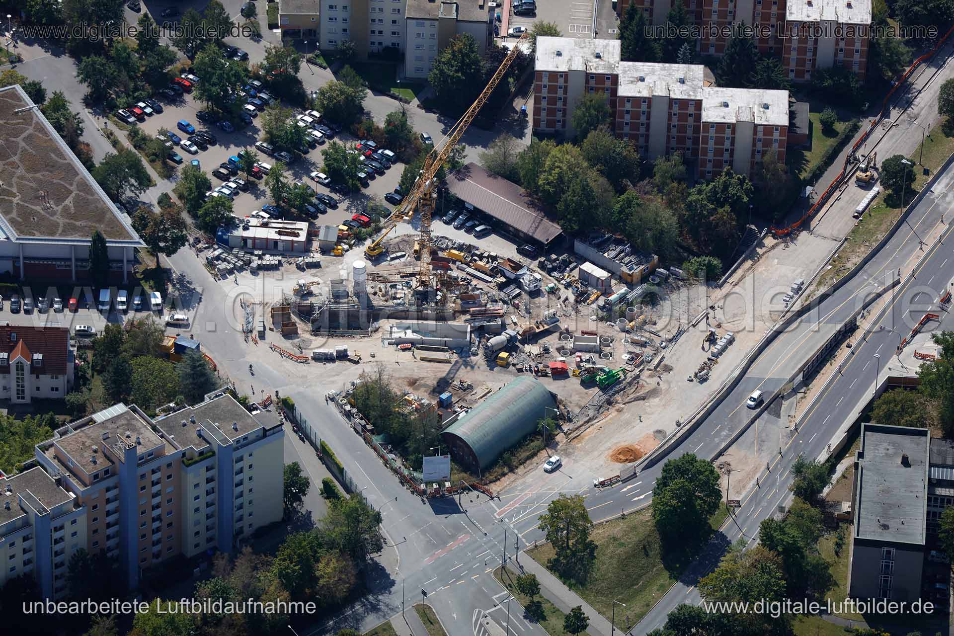 Luftaufnahme Baustelle Nordring in Nürnberg | Mittelfranken, Bayern