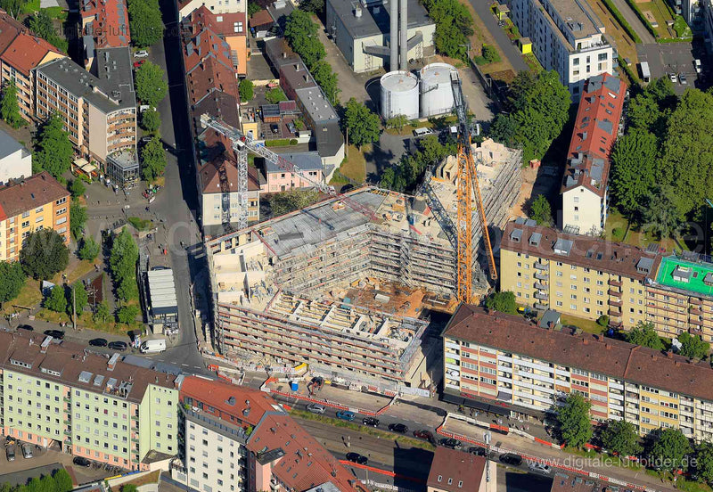 Luftaufnahme Baustelle Park Lane in Nürnberg | Mittelfranken, Bayern